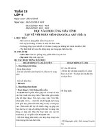 Tin học 4 - Tuần 13 - Học và chơi cùng máy tính: Tập vẽ với phần mềm Crayola Art