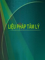 LIỆU PHÁP tâm lý  (tâm lý y học SLIDE) 