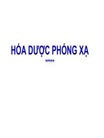 HÓA dược PHÓNG xạ (PHẦN 1) (y học hạt NHÂN SLIDE) 