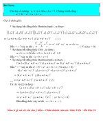 bài toán bài toán cho ba số dương a b và c thỏa a b c 1 chứng minh rằng a3 b3 c3 a b c gợi ý cách giải áp dụng bất đẳng thức bunhiacôpski ta được dấu “ ”xảy ra khi vì abc 0 áp