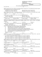 10 đề kiểm tra 1 tiết môn hóa khối 10 lần 2