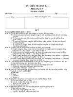 baøi kieåm tra häc k× i baøi kieåm tra häc k× i moân ñòa lí 9 thôøi gian 45 phuùt hoï vaø teân lôùp ñeà 2 i tr¾c nghiöm kh¸ch quan 4 ®ióm c©u 1 c¬ cêu d©n sè theo ®é tuæi n­íc ta ®ang cã sù thay ®æi