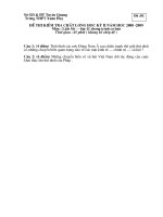 ®ò thi chêt l­îng kú ii së gd §t tuyªn quang tr­êng thpt xu©n huy §ò thi kióm tra chêt l­îng häc kú ii n¨m häc 2008 2009 m«n lþch sö – líp 11 ch­¬ng tr×nh c¬ b¶n thêi gian 45 phót kh«ng kó chðp ®ò