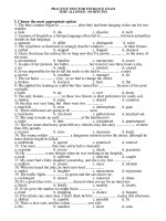 practice test no17 practice test for entrance exam time allowed 90 minutes i choose the most appropriate option 1 the blue curtains began to after they had been hanging in the sun for two months a fad