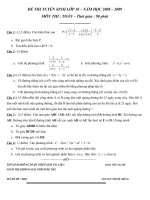 DE THI TUYEN SINH LOP 10