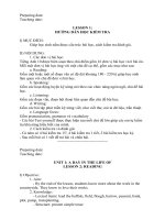 Unit 1 A day in the life of