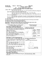 tiõt thø 1 gi¸o ¸n h×nh häc 9 tiõt thø 20 tuçn 1 ngµy so¹n ngµy d¹y tªn bµi gi¶ng ch­¬ng ii ®­êng trßn §1 sù x¸c ®þnh ®­êng trßn týnh chêt ®èi xøng cña ®­êng trßn i môc tiªu qua bµi nµy h