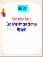 Bai 28 Hinh minh hoa Cac lang tam cua cac vua Nguyen