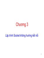 Bài giảng Lập trình mạng: Chương 3 - ThS. Trần Đắc Tốt