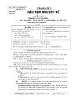 taøi lieäu oân thi hoïc sinh gioûi chuyên đề và tự chọn hóa học 10 trường nguyễn bỉnh khiêm chuyên đề 3 caáu taïo nguyeân töû 0 phaàn 1 lyù thuyeát i thaønh phaàn – kích thöôùc – khoái löôïng nguyeâ