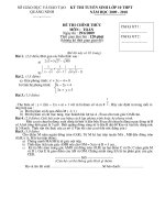 de thi va dap an toan vao lop 10 cac tinh nam 2009 2010