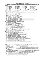 practice test 4 english 7 practice test 4 english 7 i choose the word that has the underlined part pronounced differently from the others 1 a – amazing b – orange c – table d – favorite 2 a – bedr