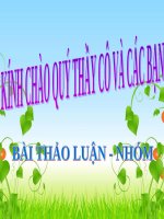 SEMINAR (SINH lý BỆNH MIỄN DỊCH) CASE rối LOẠN CHUYỂN hóa nước và BỆNH TIÊU CHẢY 