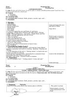teaching plane 9 teaching plan english 9 school year 2009 2010 week preparing day period 1 teaching day consolidation i aims by the end of the lesson ss will be able to remind something about grade 8