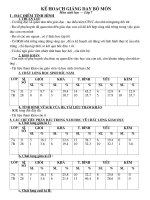 kõ ho¹ch gi¶ng d¹y bé m«n kõ ho¹ch gi¶ng d¹y bé m«n m«n sinh häc – líp 7 i ®æc ®ióm t×nh h×nh 1 thuën lîi cã l ng ®¹o x quan t©m ®õn gi¸o dôc t¹o ®iòu kiön csvc cho nhµ tr­êngt­¬ng ®èi tèt §a sè phô