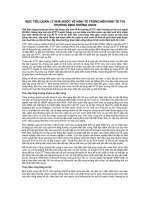 MỤC TIÊU QUẢN LÝ NHÀ NƯỚC VỀ KINH TẾ TRONG NỀN KINH TẾ THỊ TRƯỜNG ĐỊNH HƯỚNG XHCN