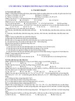 PHÂN DẠNG BÀI TẬP TRẮC NGHIỆM HÓA 12 - ĐẠI CƯƠNG KIM LOẠI