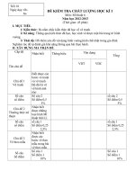 Ma trận+đề+đáp án KT 1 tiết - Mỹ thuật 6 - Bùi Thị Kim Anh - E-Learning, Website trường THCS Suối Ngô, Tân Châu, Tây Ninh