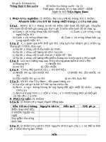 §ò bµi së gd ®t thanh ho¸ tr­êng thpt 4 thä xu©n §ò kióm tra th­êng xuyªn líp 11 thêi gian 45 phót n¨m häc 2007 2008 ng­êi ra ®ò trçn ngäc nam i phçn tr¾c nghiöm 5 ®ióm mçi c©u tr¶ lêi ®óng ®​​​​​