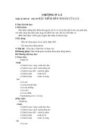 chöông iv laù chöông iv laù tuaàn 11 tieát 22 baøi 19 ñaëc ñieåm beân ngoaøi cuûa laù i muïc tieâu baøi hoïc 1 kieán thöùc neâu ñöôïc nhöõng ñaëc ñieåm beân ngoaøi cuûa laù vaø caùch saép xeáp laù t