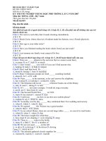 bộ giáo dục và đào tạo đề thi chính thức đề thi có 03 trang kỳ thi tốt nghiệp trung học phổ thông lần 2 năm 2007 môn thi tiếng anh hệ 7 năm thời gian làm bài 60 phút mã đề thi 819 họ tên thí sinh s