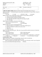 hoï vaø teân phoøng giaùo duïc ñöùc linh ñeà kieåm tra 1 tieát tröôøng moân tieáng vieät 7 ñeà soá tieát tuaàn 25 hoï vaø teân lôùp ñieåm lôøi pheâ cuûa thaày coâ i phaàn traéc nghieäm 3 ñieåm kho