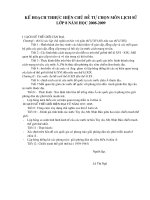 keá hoaïch thhöïc hieän chuû ñeà töï choïn moân lòch söû keá hoaïch thhöïc hieän chuû ñeà töï choïn moân lòch söû lôùp 8 naêm hoïc 2008 2009 i lòch söû theá giôùi caän ñaïi chöôngi thôøi kì xaùc l