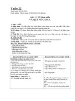 Giáo án môn Mỹ thuật lớp 4 5- tuần 22