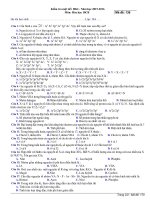 10 đề kiểm tra 1 tiết môn hóa khối 10 lần 2