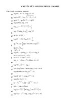 chuyeân ñeà phöông trình logarit chuyeân ñeà 3 phöông trình logarit caâu 1 giaûi caùc phöông trình sau a b c d e f g h i j k l m n o p q r s t u v w x y z aa ab ac ad ae