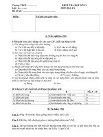 trường thcs kiểm tra học kỳ ii lớp 6 môn địa lý họ và tên điểm lời phê của giáo viên a trắc nghiệm 3đ i khoanh tròn vào ý đúng các câu sau 2đ mỗi câu đúng 05đ 1 các dòng biển nóng chảy theo hư