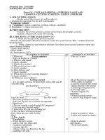 prepare day preparing date 31102008 teaching date 04112008 period 21 unit 4 learning a foreign language lesson 1 getting started listen and read i aim of this lesson by the end of this lesson s