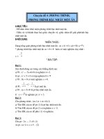 chuyên đề 4 ph­¬¬ng tr×nh trường thcs tân thành gv đỗ văn phú chuyên đề 4 ph­​¬ng tr×nh ph​­¬ng tr×nh bëc nhêt mét èn a môc tiªu hs n¾m ch¾c kh¸i niöm ph​­¬ng tr×nh bëc nhêt mét èn hióu vµ vd thµnh