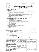 gi¸o ¸n lþch sö 8 tuçn 2 ngµy so¹n 9 9 2006 tiõt 3 ngµy d¹y 9 2006 c¸ch m¹ng t­ s¶n ph¸p 1789 1794 tiõt 1 a môc tiªu bµi häc 1 kiõn thøc gióp häc sinh n¾m ®­îc nguyªn nh©n bïng næ c¸ch m¹n