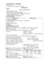 Giáo án lớp 5 tuần 27