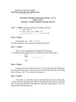 phòng gd đt hoài nhơn phòng gd đt hoài nhơn trường tiểu học số 3 bồng sơn đề kiểm tra học sinh giỏi lớp ba lần 4 môn toán thời gian 70 phút không kể thời gian chép đề bài 1 3 điểm tính giá trị