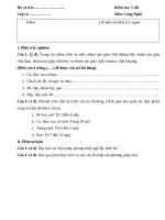 họ và tên kiểm tra 1 tiết lớp 6 môn công nghệ i phần trắc nghiệm câu 1 2 đ trong các nhóm thức ăn trên nhóm nào giàu chất đường bột nhóm nào giàu chất đạm nhóm nào giàu chất béo và nhóm nào giàu