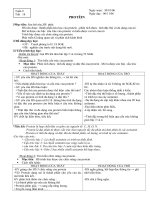 ngày soạn ngày soạn 301006 ngày dạy 061106 protêin imục tiêu sau bài nàyhs phải hs nêu được thành phần hóa học của protein phân tích được tính đặc thù và đa dạng của nó mô tả được các bậc cấu