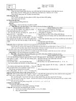 ngày soạn ngày soạn 221006 ngày dạy 271006 adn imục tiêu sau bài nàyhs phải phân tích được thành phần hóa học của adn đặc biệt là tính đa dạng và tính đặc thù của nó mô tả được cấu trúc không gi