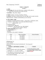 Giáo án Tiếng Anh 1