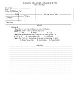 thi kióm tra chêt l­îng häc kú i thi kióm tra chêt l­îng häc kú ii m«n ¢m nh¹c hä vµ tªn líp 7 tr­êng thcs §«ng thä i §ióm lêi phª cña c« gi¸o tæng lý thuyõt thùc hµnh §ò bµi lý thuyõt khoanh trßn v