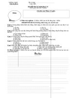 tr­êng thpt hä vµ tªn tr​​​​​​​­êng thpt hä vµ tªn thä xu©n 4 líp 10b bµi kióm tra tù chän ®þa lý 10 thêi gian lµm bµi 15 phót lêi phª cña thçy c« gi¸o §ò bµi i phçn tr¾c nghiöm 5 ®ióm mçi c©u tr