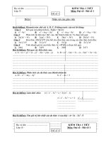 đề số 1 điểm nhận xét của giáo viên bài14điểm khoanh tròn chữ cái a b c d đứng trước câu trả lời đúng câu 1 kết quả của phép tính x 3yx 3y là a x2 9y2 b x2 6xy 9y2 c x2 6xy 9y2 d x2