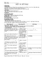 ngµy so¹n ngµy so¹n ngµy gi¶ng tiõt 18 sè thùc i môc tiªu 1 kiõn thøc hs nhën biõt ®­îc sè thùc lµ tªn gäi chung cho c¶ sè h÷u tø vµ sè v« tø bióu diôn ®­îc thëp ph©n cña sè thùc hióu ®­îc ý nghüa c