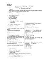 englissh 6 period 40 102 gi¸o ¸n ngo¹i ng÷ 6 week 14 period 40 unit 7 your house a1 a2 a is your house big i aim by the end of the lesson pupil are able to describe the place arand the house a