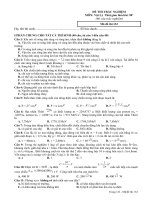 đề thi trắc nghiệm môn vật lý thời gian làm bài 90’ 60 câu trắc nghiệm mã đề thi 132 họ tên thí sinh số báo danh i phần chung cho tất cả thí sinh 40 câu từ câu 1 đến câu 40 câu 1 khi nói về sóng