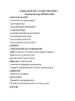 KẾ HOẠCH CHỦ ĐỀ NƯỚC VÀ CÁC HIỆN TƯỢNG THỜI TIẾT