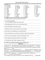 testpro template bài tập ôn thi vào 10 i choose the word in each group that has underlined part pronounced differently from the rest 1 a complete b object c defend d prevent 2 a involved b decided c e