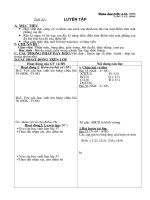 so¹n ngµy page gi¸o ¸n ®¹i s« 7 ngµy d¹y 7a2 4 12 2008 7a4 5 12 2008 tiõt 32 luyön tëp a môc tiªu häc sinh ®­îc cñng cè vµ kh¾c s©u c¸ch x¸c ®þnh to¹ ®é cña mét ®ióm trªn mæt ph¼ng to¹ ®é rìn kü n¨ng