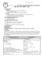 tiết 1 trường thpt ngô gia tự giáo án tin học 11 tuần 14 ngày soạn 12 11 08 chương ii cấu trúc rẽ nhánh và cấu trúc lặp bài 10 cấu trúc lặp a mục tiêu bài học 1 kiến thức hiểu nhu cầu của cấu trúc